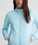 Liu-Jo sweater met steentjes lichtblauw SS25 felpa aperta