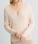 Liu-Jo trui van katoen en wol beige SS25