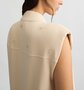 Liu-Jo kleed hemd met logo en strass steentjes natural beige SS25