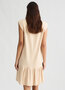 Liu-Jo kleed hemd met logo en strass steentjes natural beige SS25