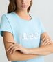 Liu-Jo t-shirt moda cyrstal blue SS25