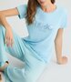 Liu-Jo t-shirt moda cyrstal blue SS25