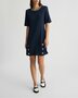 Liu-Jo jurk met knopen donkerblauw SS25