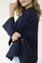 Due Amanti blouse April Navy button SS25