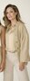 Due Amanti blouse Eluan champagne v-neck SS25