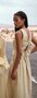 Due Amanti long dress sleeveless Elodie blond wood SS25