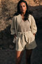 Due Amanti shirt knitted Puglia pearl gold V-neck SS25