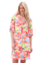 K-Design jurk v-hals  met bloemen design SS25