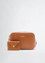 Liu-Jo crossbody met clutch bruin SS25