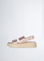 Liu-Jo sandaal plateau met pailletten roze SS25