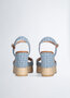 Liu-Jo sandaal plateau Karen monogram wedge SS25
