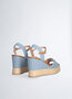 Liu-Jo sandaal plateau Karen monogram wedge SS25