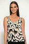 Batida top honey black print 1944 SS25