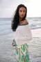 Due Amanti pullover Sofy-white royal v-neck SS25