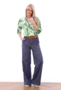 K-Design blouse oversized met design en zakjes SS25