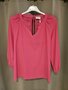 Due Amanti blouse Hall fuxia v-neck SS25