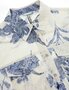Guess bloes cropped bloemenprint blauw SS25