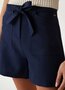 Guess short losse pasvorm stretch donker blauw SS25
