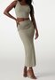 Guess top mouwloos cropped mossy green SS25
