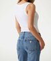 Guess top stretch logo pure white SS25