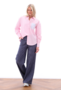K-Design bloes gestreept pink mix SS25