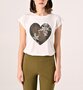 Rinascimento Sfiancata T-shirt panna bianco SS25