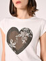 Rinascimento Sfiancata T-shirt panna bianco SS25