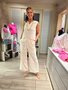 Comme Ca broek Amarante wit SS25
