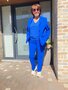 Due Amanti broek Chino-peacock SS25