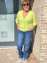 K-Design cardigan v-hals sharp green SS25