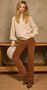 Due Amanti pullover Notte off-white high neck FW25