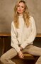 Due Amanti pullover Notte off-white high neck FW25