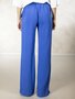 Due Amanti broek Luce Electric blue wijd FW25