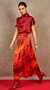 Due Amanti lange rok Tessa vulcano printed FW25
