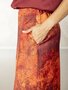 Due Amanti lange rok Tessa vulcano printed FW25