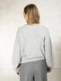 Due Amanti pullover Dare soft grey round neck FW25