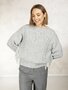 Due Amanti pullover Dare soft grey round neck FW25