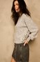 Due Amanti pullover Dare soft grey round neck FW25