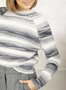 Due Amanti pullover Modellison-grey fall  ronde nek FW25