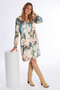 Comme Ca kleed Dacio green pink FW25