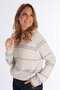 Comme Ca pull NATHALIE blue strip FW25