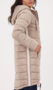 Monari jas met kap truffle FW25